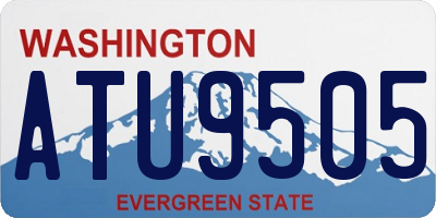 WA license plate ATU9505