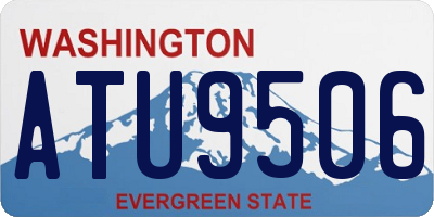 WA license plate ATU9506
