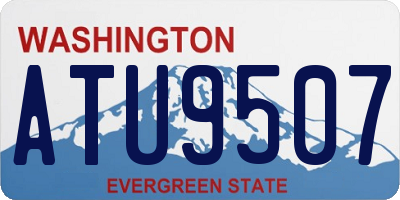 WA license plate ATU9507