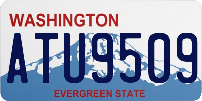 WA license plate ATU9509