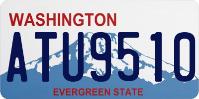 WA license plate ATU9510