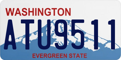 WA license plate ATU9511