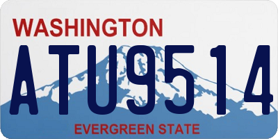 WA license plate ATU9514