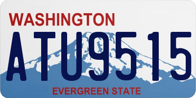 WA license plate ATU9515