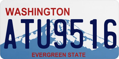 WA license plate ATU9516