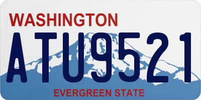 WA license plate ATU9521