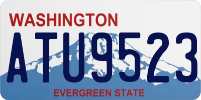 WA license plate ATU9523