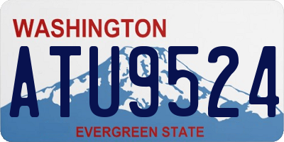 WA license plate ATU9524