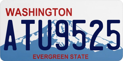 WA license plate ATU9525
