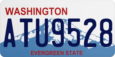 WA license plate ATU9528