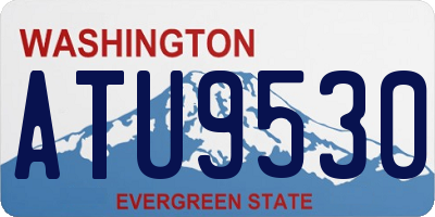 WA license plate ATU9530