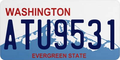 WA license plate ATU9531