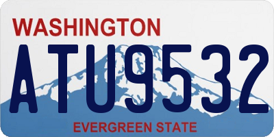 WA license plate ATU9532