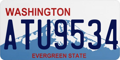 WA license plate ATU9534
