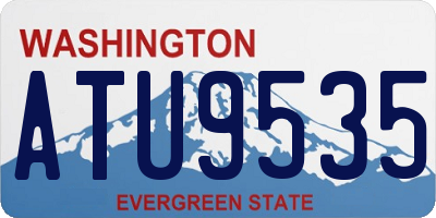 WA license plate ATU9535