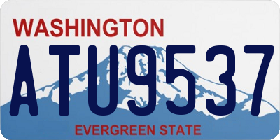 WA license plate ATU9537