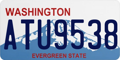 WA license plate ATU9538