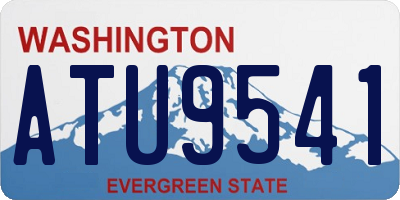 WA license plate ATU9541