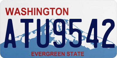 WA license plate ATU9542