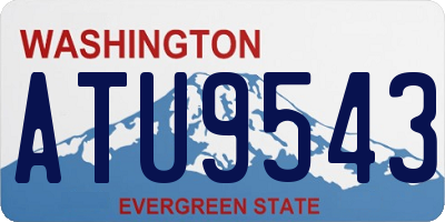 WA license plate ATU9543