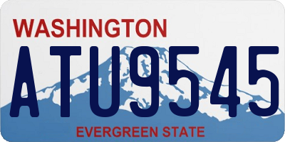 WA license plate ATU9545