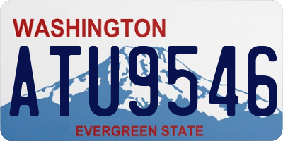 WA license plate ATU9546