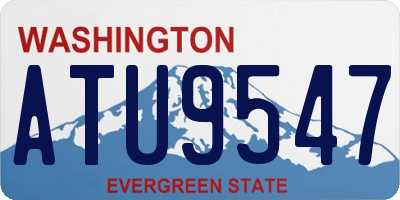 WA license plate ATU9547