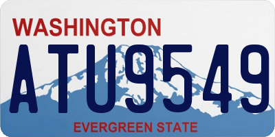 WA license plate ATU9549