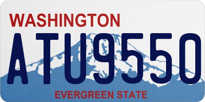WA license plate ATU9550