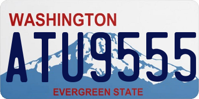 WA license plate ATU9555