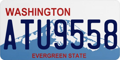 WA license plate ATU9558
