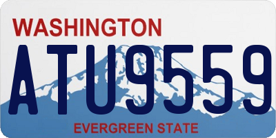 WA license plate ATU9559