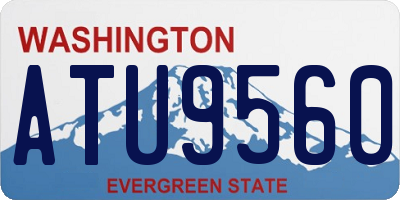 WA license plate ATU9560