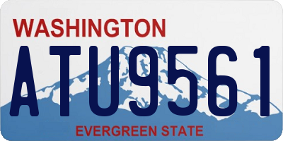 WA license plate ATU9561