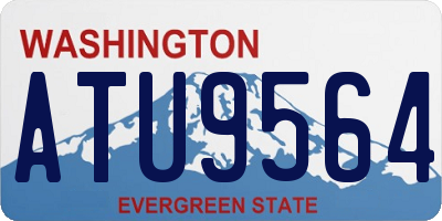 WA license plate ATU9564