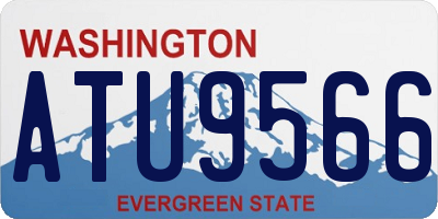 WA license plate ATU9566