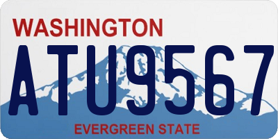WA license plate ATU9567