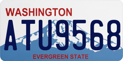 WA license plate ATU9568