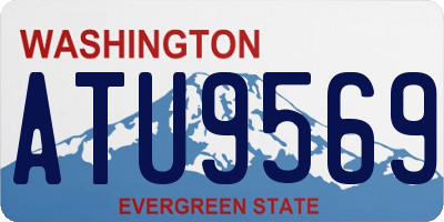 WA license plate ATU9569