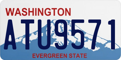 WA license plate ATU9571