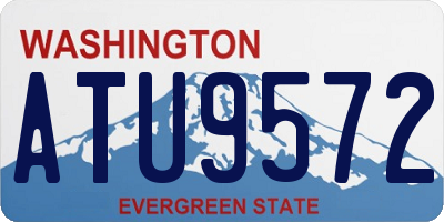 WA license plate ATU9572