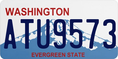 WA license plate ATU9573