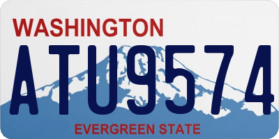 WA license plate ATU9574