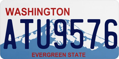 WA license plate ATU9576