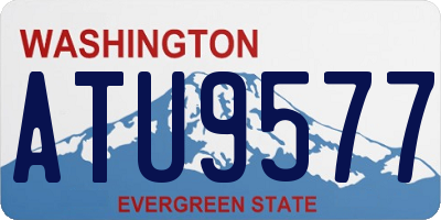 WA license plate ATU9577