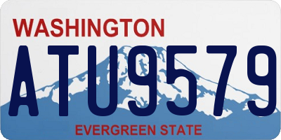 WA license plate ATU9579