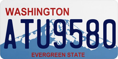 WA license plate ATU9580
