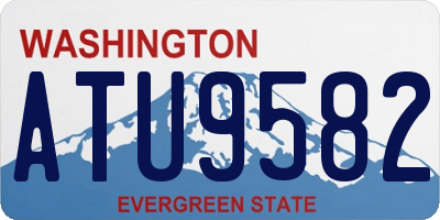 WA license plate ATU9582