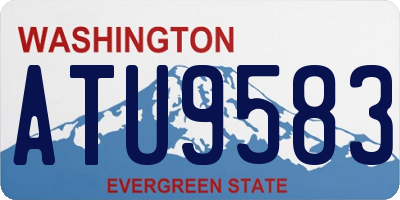WA license plate ATU9583