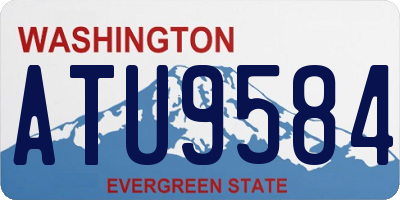 WA license plate ATU9584